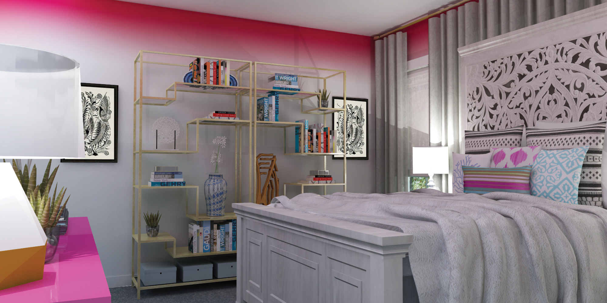 Digital Rendering - Bedroom - DMC Design